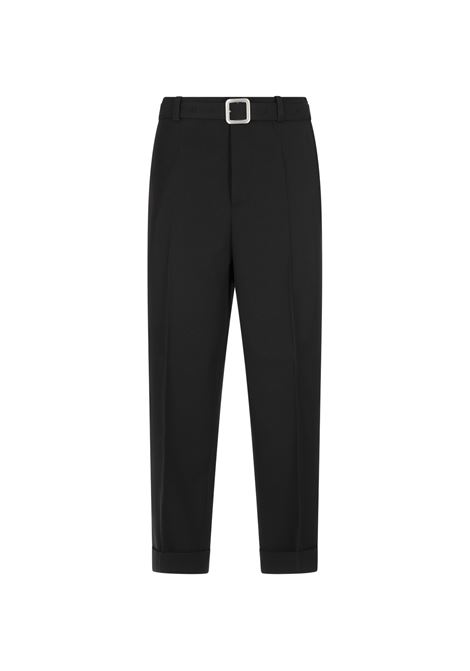 Pantaloni a Gamba Dritta In Lana Nera JIL SANDER | J22KA0230-J40002001